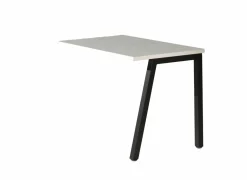 Aanbouwtafel Pronto 1 100x65x73cm - melamine & metaal - wit