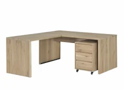 Aanbouwtafel Yoda 100x65x76cm - eik massief - naturel