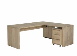Aanbouwtafel Yoda 100x65x76cm - eik massief - naturel