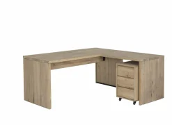 Aanbouwtafel Yoda 100x65x76cm - eik massief - naturel