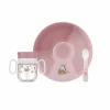 Babyservies set Mio  3-delig - kunststof - roze
