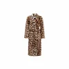 Badjas M fleece leopard