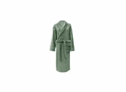 Badjas S - flanel - olive green