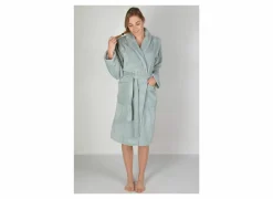 Badjas XS flanel sea green