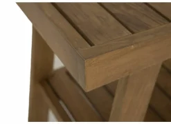 Badkruk 53x34x47cm - geschuurd teak - naturel