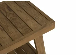 Badkruk 53x34x47cm - geschuurd teak - naturel