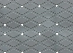 Badmat antislip 69x39cm - kunststof - multicolor