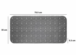 Badmat antislip 69x39cm - kunststof - multicolor