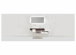 Badmat Urdu 55x65cm - polyester & katoen - taupe