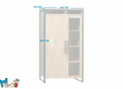 Barkast Carriba 104cm - melamine - tropic