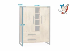 Barkast Galaxy 120cm - lamulux - mango