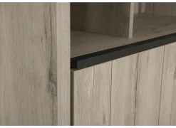 Barkast Lucca 140cm - decor - millenium eik/lichtgrijs