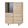 Barkast Palacio 125cm - eik massief & decor - naturel