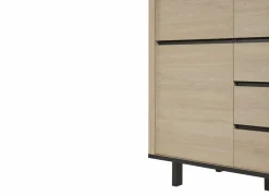 Barkast Tyler 116cm - melamine - urban oak