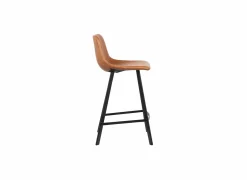 Barstoel Spartacus ZH65cm - lederlook - cognac