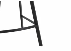 Barstoel Spartacus ZH65cm - lederlook - zwart