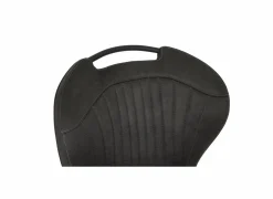 Barstoel Travis ZH66,5cm - stof - zwart