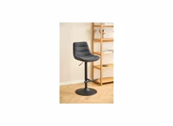 Barstoel ZH65-86cm - stof - donkergrijs