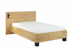 Bed Clara 90x200cm - melamine - golden oak