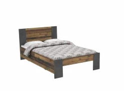 Bed Clif 140x200cm - decor - old wood & beton