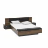 Bed Dolce 160x200cm - decor - mud oak & black oak