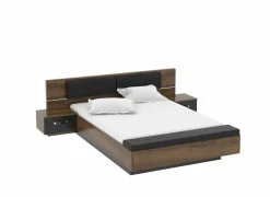 Bed Dolce 180x200cm - decor - mud oak & black oak