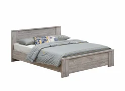 Bed Elias 160x200cm - decor - grijze eik