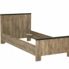 Bed Esra 90x200cm - decor - industrial oak & black concrete