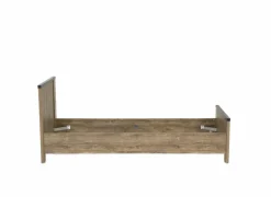 Bed Esra 90x200cm - decor - industrial oak & black concrete