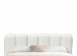 Bed Isola 160x200cm met opbergruimte - bouclé - wit