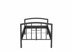 Bed Me 90x200cm - metaal - zwart