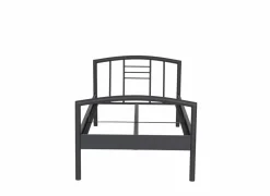 Bed Me 90x200cm - metaal - zwart