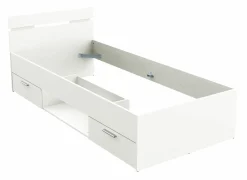 Bed Michigan 90x200cm - decor - wit met opbergruimte