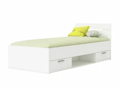 Bed Michigan 90x200cm - decor - wit met opbergruimte