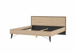 Bed Ry 180x200cm - decor - bruin & zwart