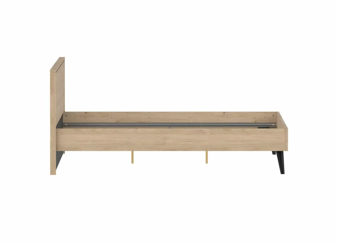Bed Ry 180x200cm - decor - bruin & zwart