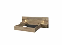 Bed Tanya 140x200cm - decor - canyon oak & elegant black
