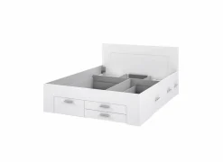 Bed Udine 160x200cm - decor - wit met opbergruimte