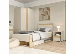 Bed Wexlin 90x200cm - decor - sand & mauvella oak
