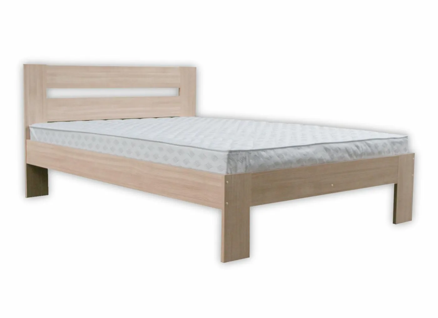 Bed 160x200cm - decor - sonoma met matras en bodem