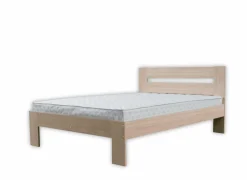 Bed 120x200cm - decor - sonoma met matras en bodem