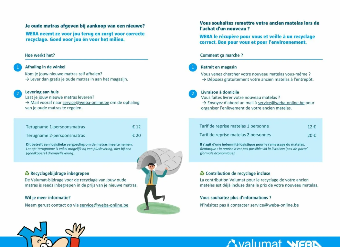 Bed 120x200cm - decor - sonoma met matras en bodem