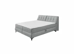 Bedbox Atlantis 180x200cm - stof - grijs met opbergruimte