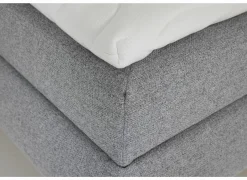 Bedbox Atlantis 180x200cm - stof - grijs met opbergruimte