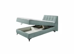 Bedbox Atlantis 120x200cm - stof - munt met opbergruimte