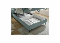 Bedbox Atlantis 120x200cm - stof - munt met opbergruimte