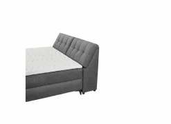 Bedbox Atlantis 180x200cm - stof - antraciet met opbergruimte