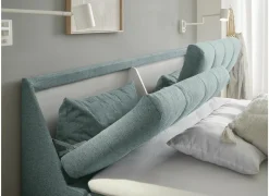 Bedbox Atlantis 160x200cm - stof - munt met opbergruimte