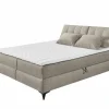 Bedbox Atlantis 180x200cm - stof - zand met opbergruimte
