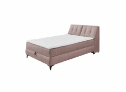 Bedbox Atlantis 140x200cm - stof - flamingo met opbergruimte